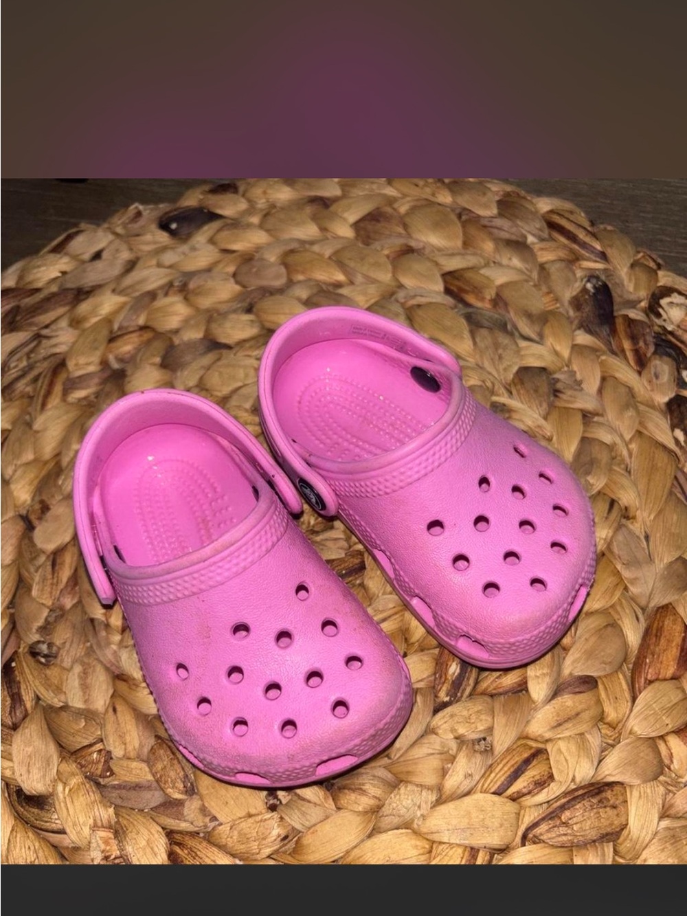 CROCS Kids Pink Classic Clogs